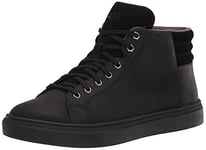 UGG Men's BAYSIDER HIGH Weather Shoes, Black Tnl Leather, 13 UK