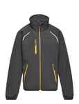 Sjoa Light Softshell Youth Jacket Solid Charcoal 128 Sport Softshells Softshell Jackets Black Bergans