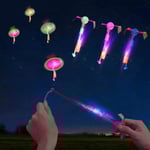 10-25 uppsättningar LED-flygset, slangbella + självlysande helikopter,flygande leksak utomhusleksaker som lyser i mörkret festtillbehör 20pcs