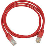 DELTACO Cat5e nätverkskabel, 5m, röd