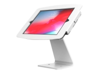 Compulocks iPad Mini 8.3 Space Enclosure Rotating Counter Stand - Monteringssett (stativfot, hus) - for nettbrett - dreiehus - låsbar - høyverdig aluminium - hvit - skjermstørrelse: 8.3 - monteringsgrensesnitt: 100 x 100 mm - skranketopp - for Apple iPad mini (6. generasjon)