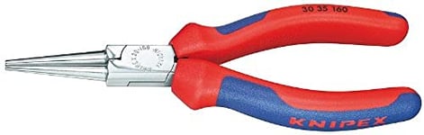 KNIPEX Tools - Long Nose Pliers, Round Tips, Multi-Component (3035160)