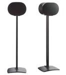 SANUS WSSE32 Black Pair Fixed Height Speaker Stands for Sonos Era 300