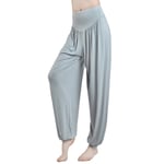 Sport Yoga Byxor Hög midja ykta öp Fitness Byxor grey L