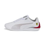 PUMA Femme Ferrari Drift Cat Decima Basket, White Rosso Corsa, 44 EU