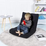 Golvstol Fällbar Lazy Sofa Lazy Tatami Golvkudde Svart/Grå/Kaffesvart