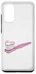 Galaxy S20 Pink Toothbrush and Toothpaste Case