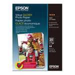 Original Epson Value A4 Glossy Photo Paper 183gsm - 20 Sheets (C13S400035)