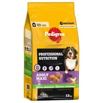 Pedigree Professional Nutrition Adult Maxi >25kg Poultry & Vegetables - Ekonomipack: 2 x 12 kg