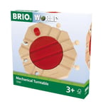 BRIO Mechanical Turntable Wooden Train Track for Kids Age 3 Years Up - Compatible with all BRIO Railway Sets & Accessories