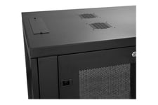 StarTech.com 18U Server Rack Cabinet, 4-Post Adjustable Depth (2" to 30") Network Equipment Rack Enclosure w/Casters/Cable Management/Shelf/Locking Dell PowerEdge, HP ProLiant ThinkServer - 18U Rack Cabinet (RK1833BKM) - rack - 18U