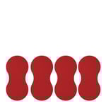 Aida - Life in colour - Karim Rashid Glasunderlägg 24x12 cm 4-pack Chili