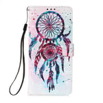Samsung A12 / M12 Case Leather, Shockproof Full Protection Book Design Wallet Flip Folio Cover With [Magnetic Closure] and [Kickstand] Phone Case for Samsung Galaxy A12 / M12, Dreamcatcher