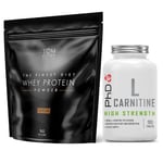 Diet Whey Protein Powder Chocolate 1KG Tom Oliver + PHD L-Carnitine DATED 10/23