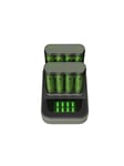 GP ReCyko 2x Speed-oplader M451 (USB) med ladestation D851 og 8 stk. AA 2600 mAh NiMH batterier