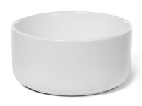 BLUE LABEL Keramisk bowl håndvask uden hanehul og overløb - 22x22x13 cm - mat hvid