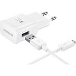 Samsung Charger Chargeur Rapide EP-TA20EWE pour Cable MicroUSB EP-DG925UWE