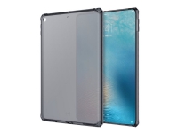ITSKINS Spectrum Frost Antimicrobial - Baksidesskydd för surfplatta - termoplastisk polyuretan (TPU) - genomskinligt svart - 12.9 - för Apple 12.9-inch iPad Pro (3:e generationen)