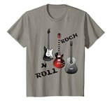 Youth Rock N Roll Guitar T-shirt Boys Girls Youth Child And Play T-Shirt