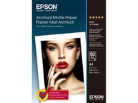 Epson Archival Matte 192 gram 50 ark A4 (S041342)