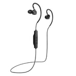 iN TECH Bluetooth Earphones Slim Lightweight Sport Earphones, Great for Running, Jogging, Cycling, and Active Lifestyles (Black)