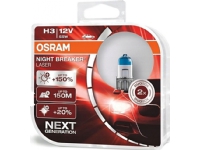 Osram Night Breaker Laser, 68 W, 12 V, H3, Halogen, 2 styck