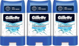 3 x Gillette Endurance Antiperspirant Clear Gel 70ml - Cool Wave