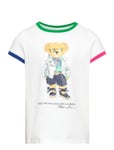 Polo Bear Cotton Jersey Tee Tops T-shirts Short-sleeved Multi/patterned Ralph Lauren Kids