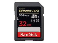 SanDisk Extreme Pro - Carte mémoire flash - 32 Go - UHS-II U3 / Class10 - 1733x/2000x - SDHC UHS-II