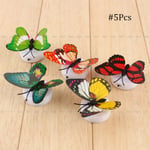 1/5pcs Led Night Lamp Butterfly Wall Decor 5-pack