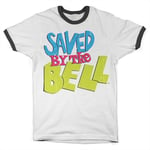 Saved By The Bell Distressed Logo Ringer Tee, T-Shirt