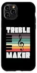 Coque pour iPhone 11 Pro Treble Maker Fun Music Note Pianiste Musicien Piano Player