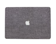Convient pour Apple Laptop Protective Case MacBook Protective Case 14 Pouces Computer Protective Case PU Leather Case - Denim Grey - (Hollow Hollow) Pro16(A2141)