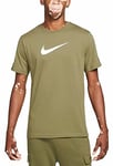 Nike Homme Ns Repeat T-shirt T Shirt, Medium Olive/White, XXL EU