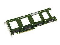 KALEA-INFORMATIQUE Carte PCIe x16 PCIe 3.0 pour 4 SSD PCIe NVMe U.2 U2 68-pin SFF-8639. Montage Direct sur Carte sans Cordon.