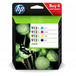 Hp 912XL High Yield c/m/y/k Ink Crt 4P - Original - Ink Cartridge (3YP34AE301) - Hewlett Packard