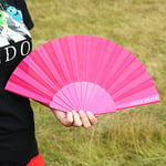 eBuyGB Pride 2023 Pink Plastic Hand Fan for Gay Pride, Lesbian, Bi, Trans Parade Festival Merch, LGBT, LGBTQ Merchandise