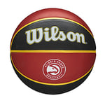 WILSON Ballon de Basket, NBA TEAM TRIBUTE, ATLANTA HAWKS, Extérieur, caoutchouc, taille : 7