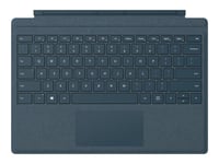 Microsoft Surface Pro Signature Type Cover - Clavier - avec trackpad, accéléromètre - rétroéclairé - AZERTY - Belge - bleu cobalt - commercial - pour Surface Pro (Mi-2017)