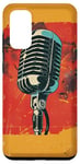 Coque pour Galaxy S20 Microphone vintage musique rétro chanteur audio