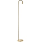 Down light Floor Lamp Brushed Brass Free Standing Metal Curved Over Head Reading