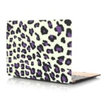 Skal för Macbook 12-tum - Leopardmönster vit & lila