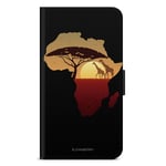 Bjornberry Sony Xperia XZ2 Compact Plånboksfodral - Afrika Svart