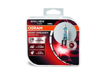 Lampa, H11 NIGHT BREAKER UNLIMITED, 2-pack Osram - VW - Toyota - Ford - Renault - Audi - Mercedes - BMW - Peugeot