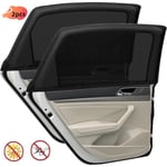 Baby Car Solskydd - ROSEDOES - Maximalt UV-skydd - Svart - Bakruta - Bil