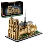 LEGO Architecture Notre-Dame de Paris Set, Model Kit for Adults to Build, Home or Office Décor, Collectible Gift for Lovers of History, Men, Women, Him or Her 21061