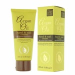6 Argan Oil Hand & Nail Cream & Moroccan Oil Extract Hydrates Skin Soft 100ml