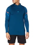 NIKE Sweatshirt-CD0564 Men's Sweatshirt - Valerian Blue/Laser Crimson, XX-Large