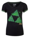 Zelda - Triforce Splatter Womens T-shirt, S
