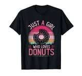 Just A Girl Who Loves Donuts, Vintage Donuts Girls Kids T-Shirt